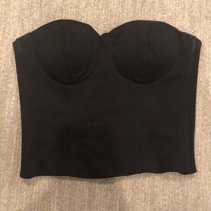 Black crop top